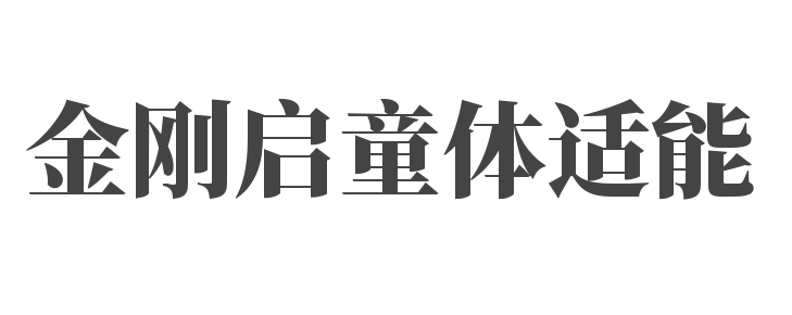金刚启童体适能