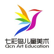 七彩鸟儿童美术