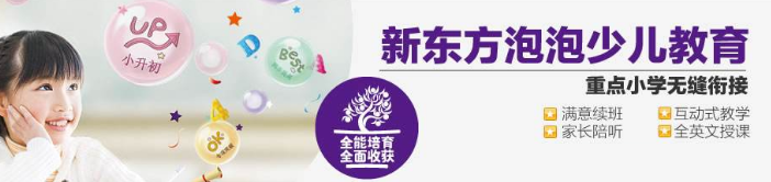 新东方泡泡少儿教育加盟 