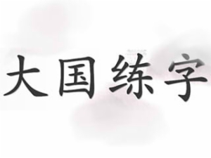 大国练字